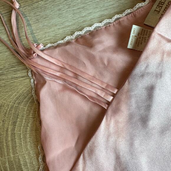 Victoria's Secret Vintage Gold Label Lace Cami Pink L - Picture 5 of 8